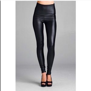 Re-Posh - High Waisted Vegan Leather Legging